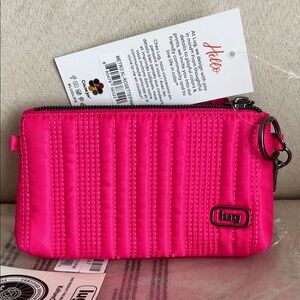 NWT Lug Love Metro XL ID Pouch in Rosette Pink 🩷